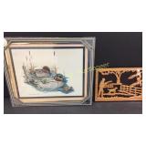 Wood Picture, Mallard Duck Picture