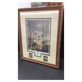 Easing Doen Mallards Picture With Stamp and Gold