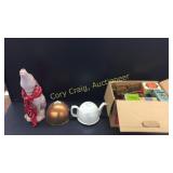 Box Of Avon, Ceramic Dog, Coffee Pot