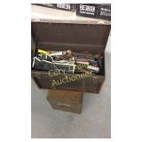 Metal Tool Chest With Tools