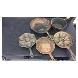 Assorted Cast Iron Skillets