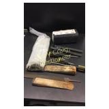 Welding rods, tools, hook hangers, all clip,
