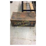 Old trunk. One hinge is broke