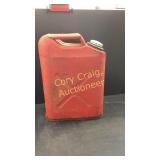 Old metal gas can