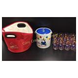 Spud Mackenzie Bud Light Ice Chest and 8 Matching