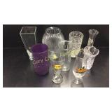 Crystal Vases, Hard Rock Cafe Glasses