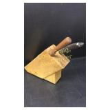 Knife block and misc silverware