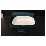 Corning bakeware in carry bag