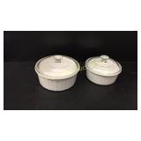 2 Corning baking dishes and Anchor Hocking b
