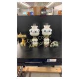 Desk Lamp , 2 Hurricane Lamps Frog Lamp