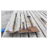 3 shovels
