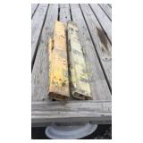 2 metal saw horses adjustable legs