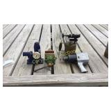 Air ratchet, bench vise, bottle jack, blow torch