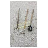Edger, wedger, hay fork