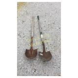 2 shovels