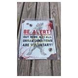 Metal sign