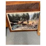 3 Elk Down At Creak Print