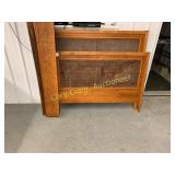 Queen bed with Cane inserts Has Rails