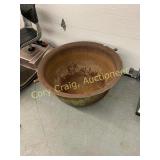 Cast Iron Pot Has Chip 38" Diameter