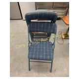 6 Cosco Padded Back and Seat Card Table Chairs