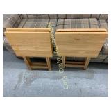 4 Wood T.V. Trays