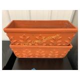 2 Clay Flower Pots