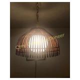 Retro Bamboo Swag Lamp w/ Chain, (Sherman)
