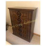 Bassett 5 drawer chest, 47 1/2"t, 36"w, 18"d.