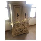 Stanley Oak Armoire/Chest, 60"t, 38"w, 20"d.