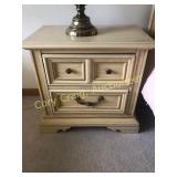 (2) Stanley Oak Night Stands, 26"w, 24"t, 20"d.