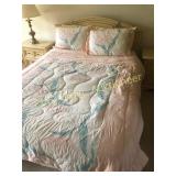 Stanley Oak Queen Size Bed, complete with all the