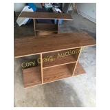 (2) TV stand-shelves, 42"w, 26"t, 15"d. (Sherman)