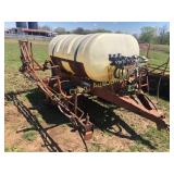 Pull type sprayer, tandem axle, 500 gallon w/ boom
