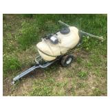 Pull behind 15 gallon sprayer, 12V