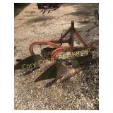 Ferguson 3pt. 2-Bottom Plow w/ cutters.