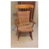 Solid maple rocking chair