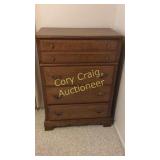 Bassett chest of drawer 32" wide, 17.5" deep 44"