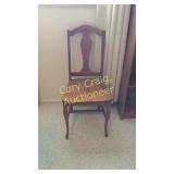 Wooden chair and 2 shoe racks