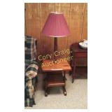 Wooden floor lamp