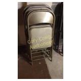 5 metal chairs