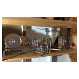 Meat slicer, strainer,