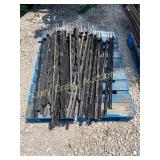 50 Black Plastic Post