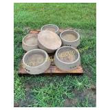Concrete Water Bowls 15 1/4" Diameter