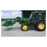2017 John Deere 5075E Utility Tractor, Cab, Front