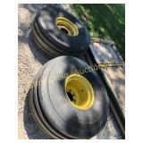 Pair of implement tires & wheels,