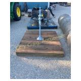 Well Pump With Wood Platform 65 1/4" x 5