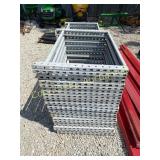 (24) Heavy Duty Pallet Racking Ends & (14) Pallet