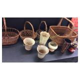Whicker Baskets, Frankoma, Smoke Pipes,