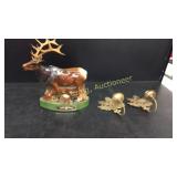 Ezra Brooks 12  Deer Liquor Decanter (Broken) T