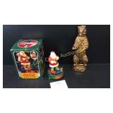 Coca Cola Santa Claus Mechanical Bank and Ezra